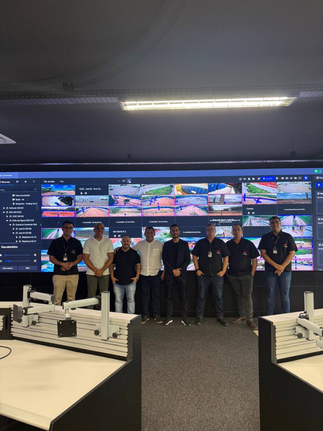 Equipe no centro de operações